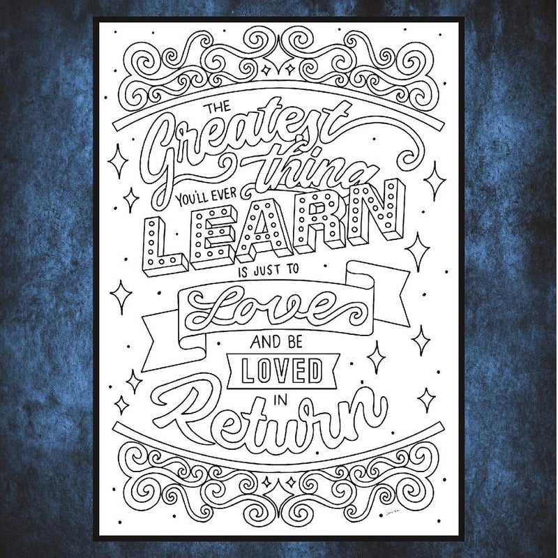 Coloring Broadway - Moulin Rouge inspired Coloring Postcards (Set of 4) â€œCome What Mayâ€ Collection, Broadway Musical Merchandise, Ideal Gift for a Broadway Theater Lover - Image 4